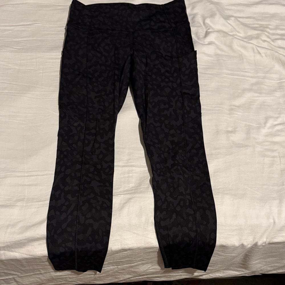 lululemon athletica Black Patterned Leggings